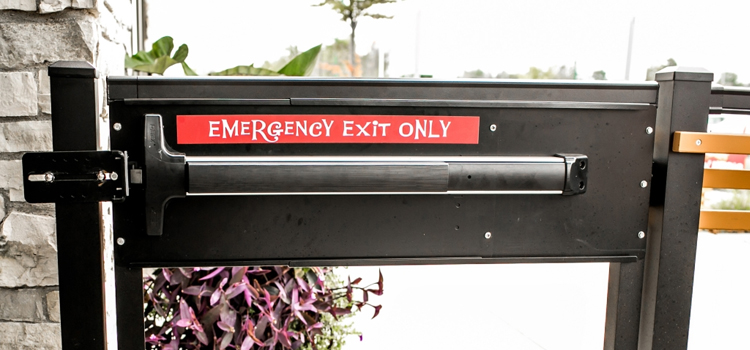 emergency push bar installation in Rio Vista